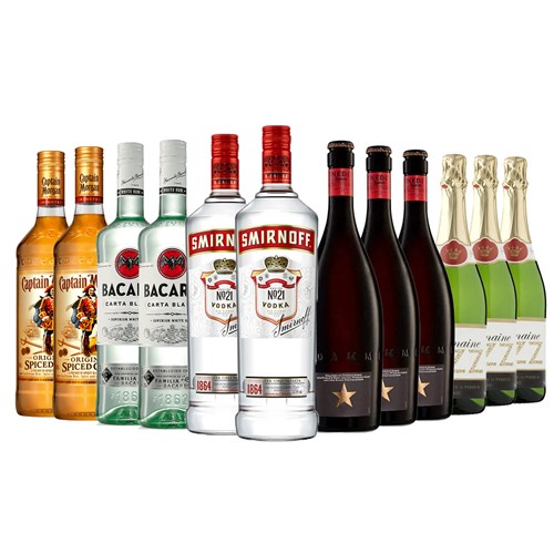 Spirits & Beer Party Pack 12 x 70cl – Perfect for Any Celebration